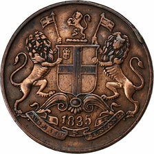 INDIA-BRITISH, 1/4 Anna, 1835, Bombay, Copper, EF(40-45), KM:446.1