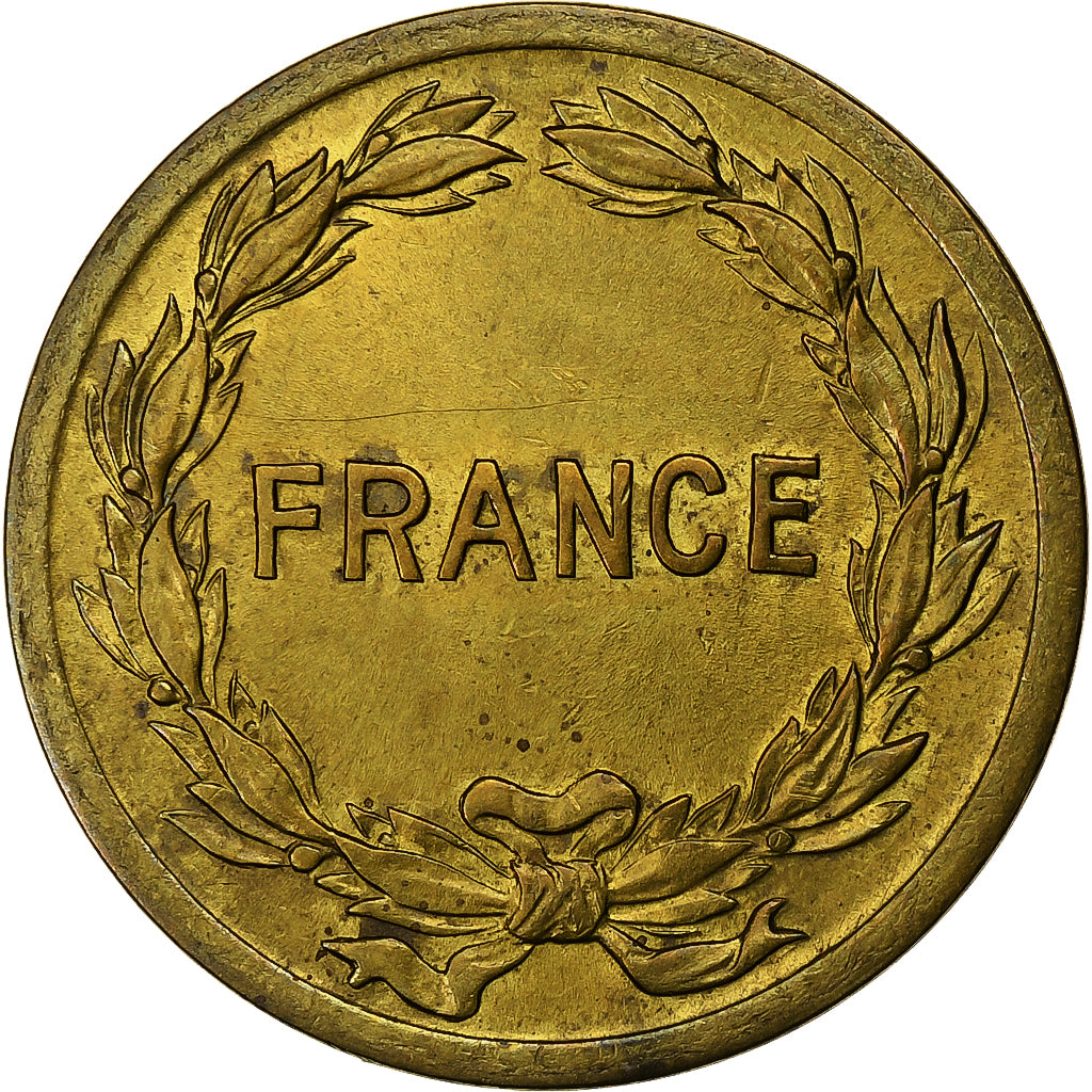 France, 2 Francs, France Libre, 1944, Philadelphie, Laiton, SUP, Gadoury:537