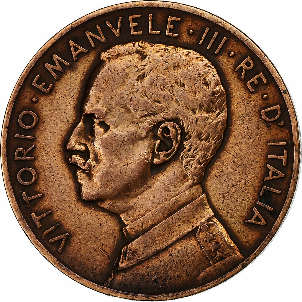 Italië, Vittorio Emanuele III, 5 Centesimi, 1915, Rome, Bronzen, ZF, KM:42
