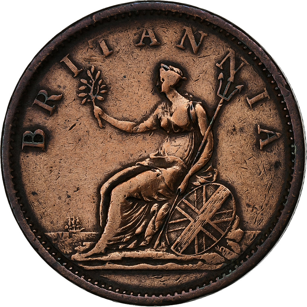 Großbritannien, George III, Penny, 1807, Kupfer, SS, KM:663