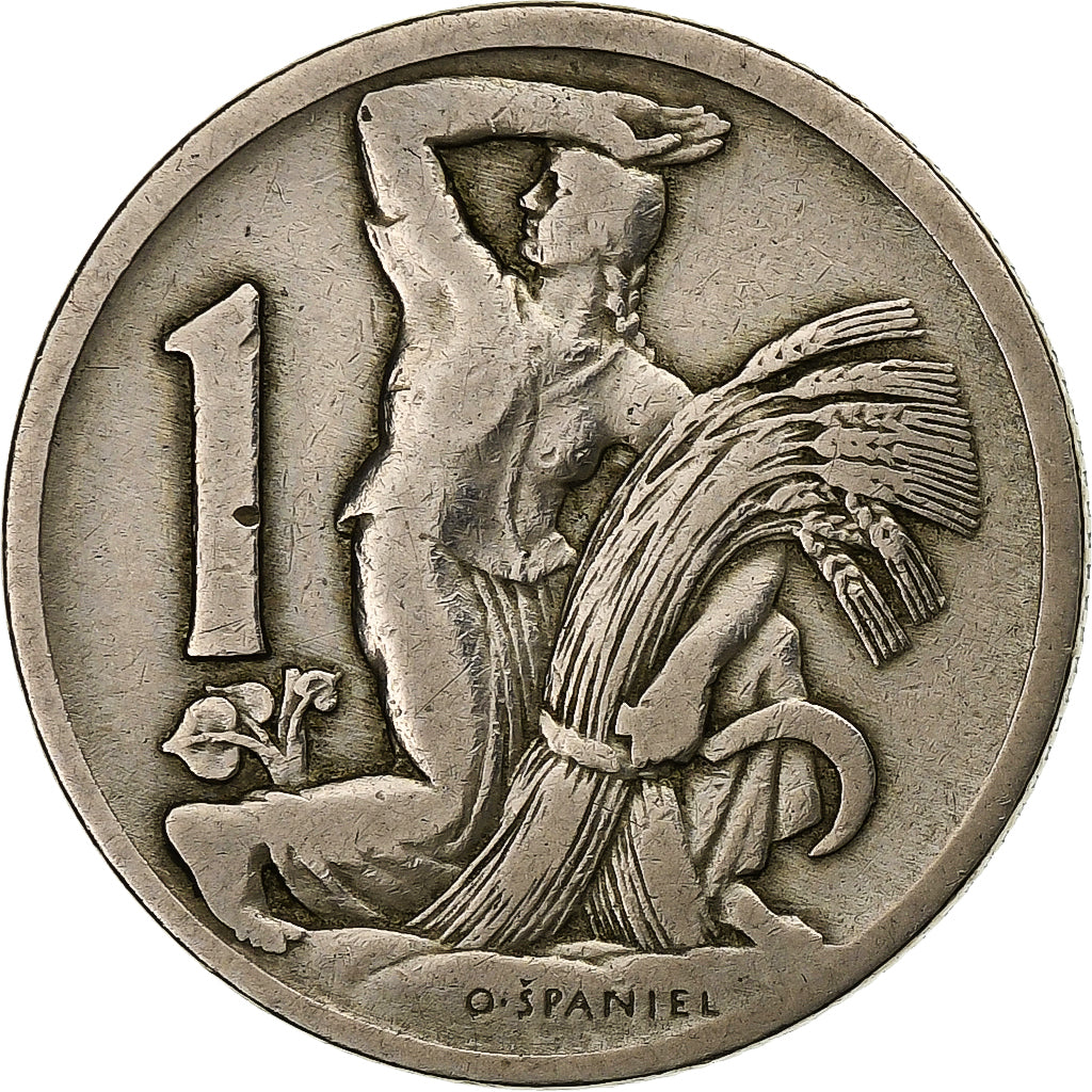 Checoslovaquia, Koruna, 1923, Cobre - níquel, MBC, KM:4