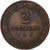 Francja, 2 Centimes, Cérès, 1893, Paris, Brązowy, AU(55-58), Gadoury:105