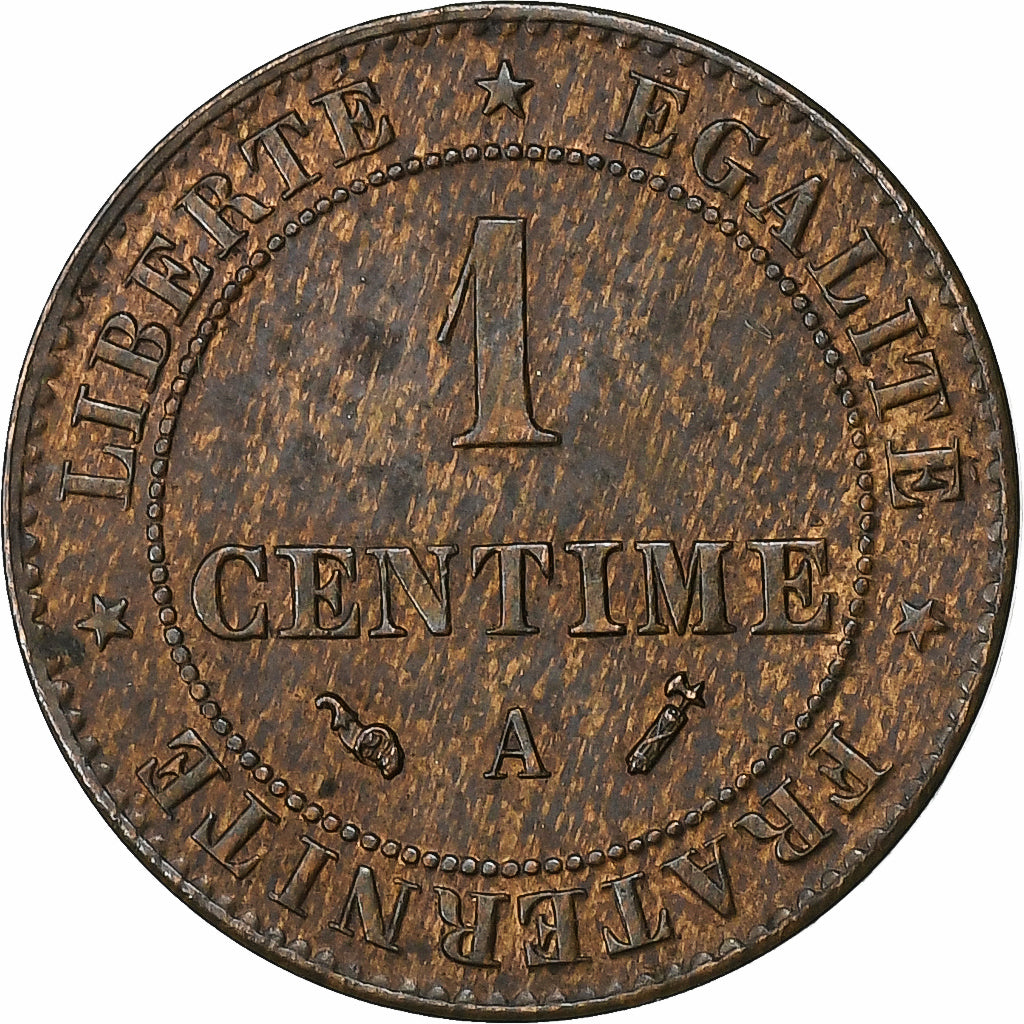 France, Centime, Cérès, 1895, Paris, Bronze, AU(55-58), Gadoury:88, KM:826.1