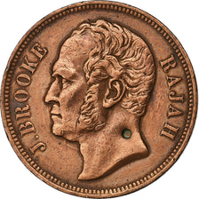 Sarawak, James Brooke, Cent, 1863, Miedź, VF(30-35), KM:3