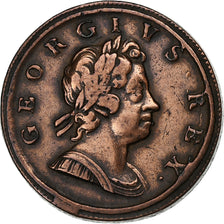Great Britain, George I, 1/2 Penny, 1717, Copper, VF(30-35), KM:549