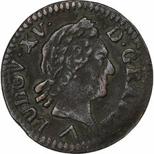 Francja, Louis XV, Liard, Liard à la vieille tête, 1773, Lille, Miedź