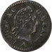 Francja, Louis XV, Liard, Liard à la vieille tête, 1773, Lille, Miedź