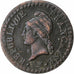 France, Centime, Dupré, AN 7 (1798-1799), Paris, Bronze, VF(30-35), Gadoury:76