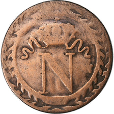 France, 10 Centimes, Napoléon I, 1809, Paris, Billon, TB, Gadoury:190, KM:676.1