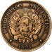 Argentina, 2 Centavos, 1891, Bronce, MBC, KM:33