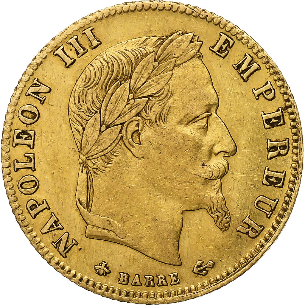 France, Napoleon III, 5 Francs, 1868, Paris, Gold, EF(40-45), Gadoury:1002