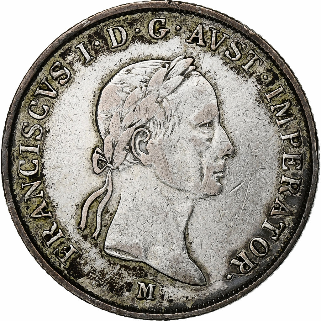Österreich, Franz II (I), 20 Kreuzer, 1832, Milan, Silber, SS, KM:2147