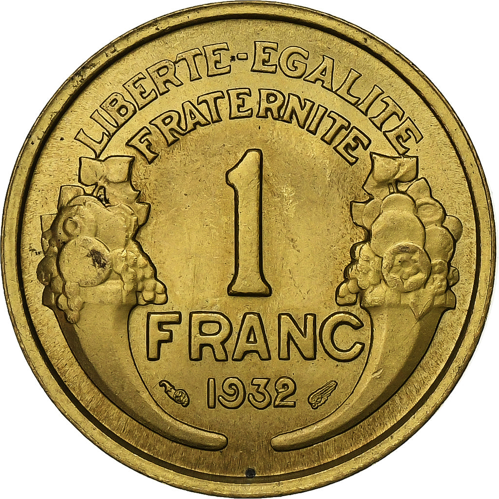 France, Franc, Morlon, 1932, Paris, Bronze-Aluminium, SUP, Gadoury:470, KM:885