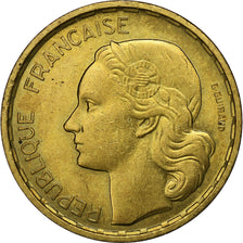 Frankrijk, 20 Francs, Guiraud, 1950, Paris, 4 Faucilles, Aluminum-Bronze, PR