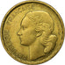 Frankrijk, 20 Francs, Guiraud, 1950, Paris, 4 Faucilles, Aluminum-Bronze, PR