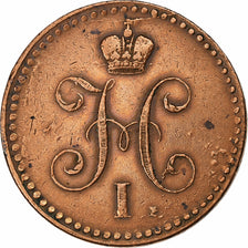 Rusia, Nicholas I, Kopek, 1841, Saint Petersburg, Cobre, MBC, KM:144.3
