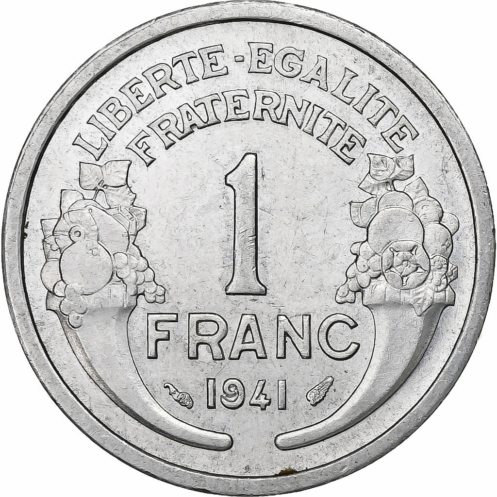 France, Franc, Morlon, 1941, Paris, Aluminium, SUP, Gadoury:473, KM:885a.1