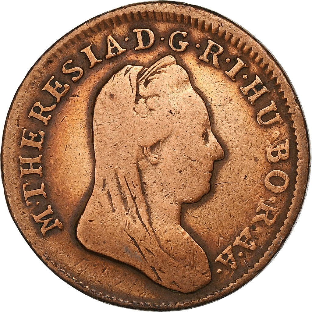 Autriche, Joseph II, 1/2 Kreuzer, 1780, Breslau, Cuivre, TB+, KM:2053