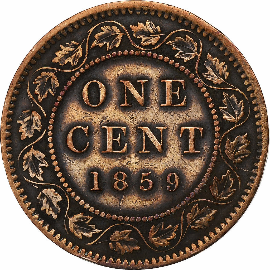 Canada, Victoria, Cent, 1859, Royal Canadian Mint, Bronze, VF(30-35), KM:1