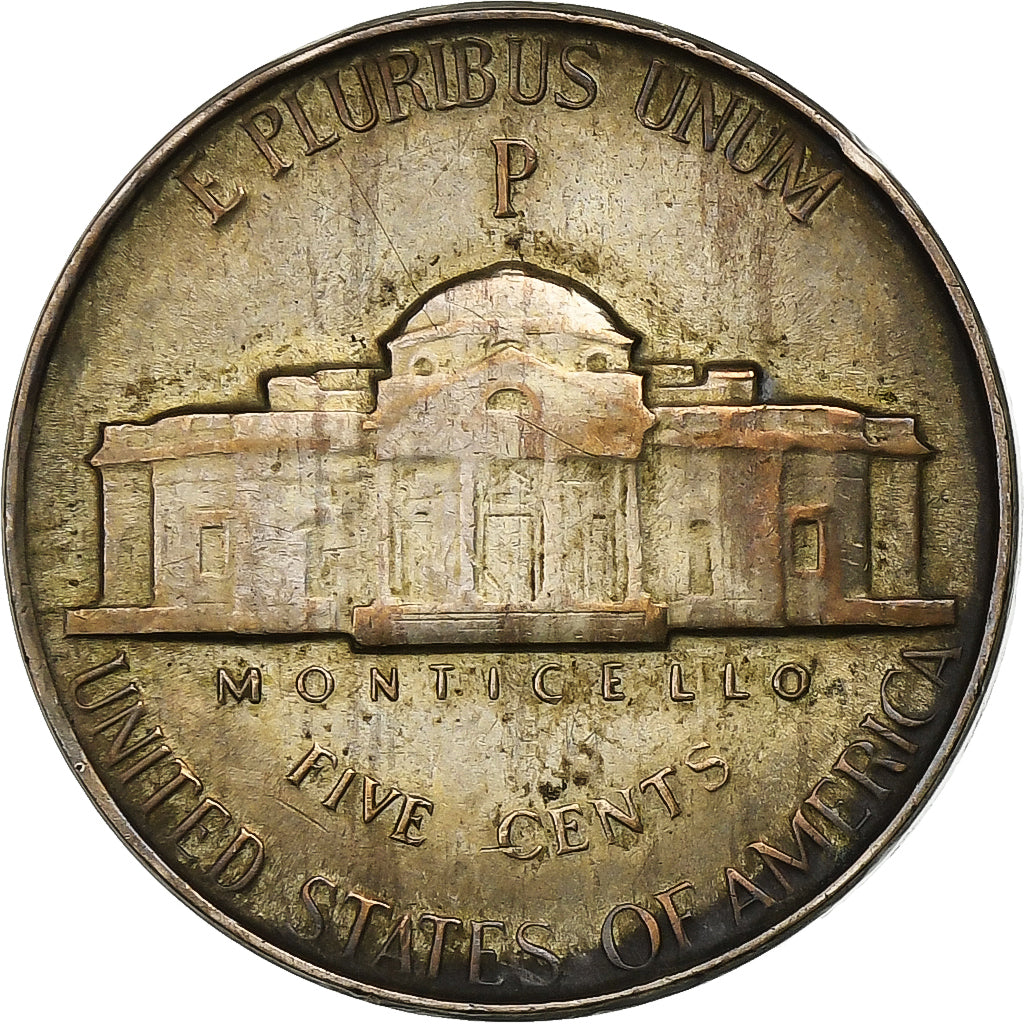 United States, 5 Cents, Jefferson Nickel, 1944, U.S. Mint