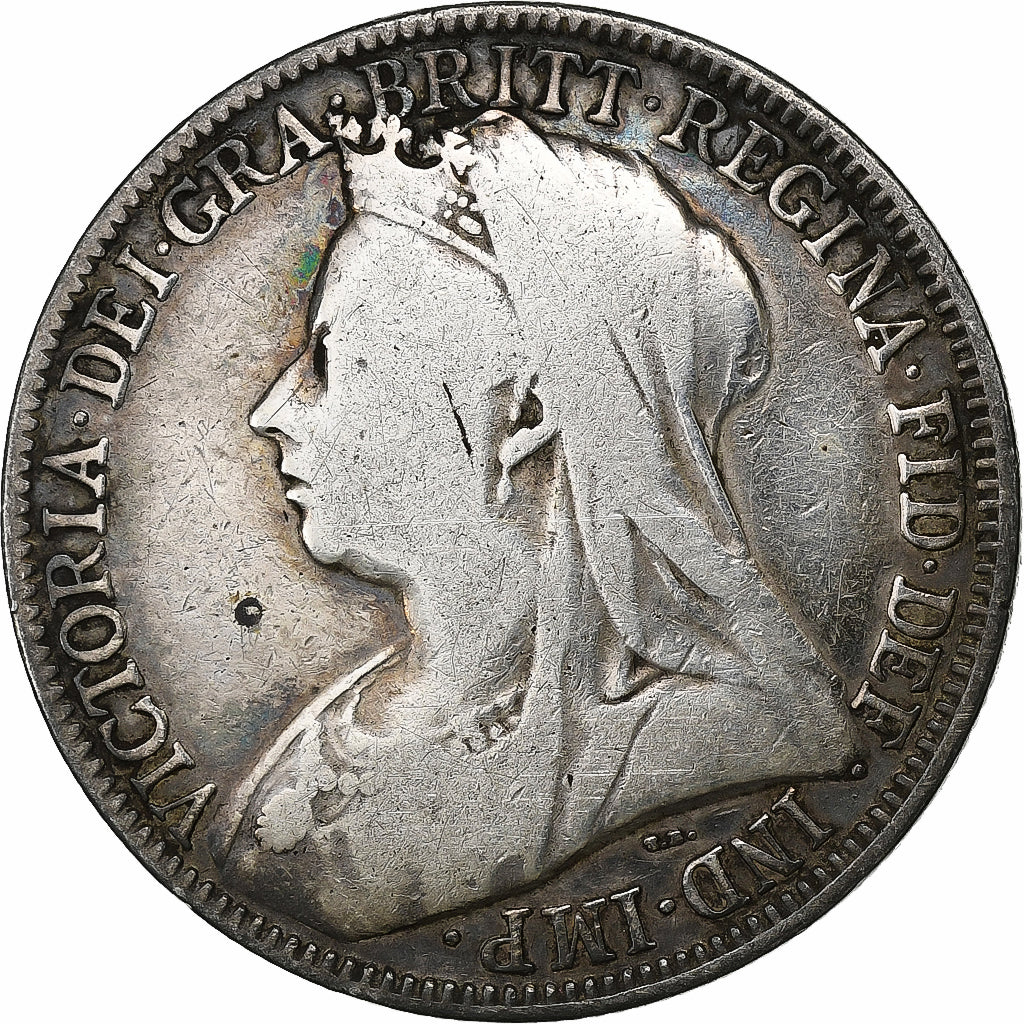 Great Britain, Victoria, Florin, 1901, Silver, VF(30-35), KM:782