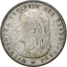 Netherlands, Wilhelmina I, 25 Cents, 1897, Silver, VF(20-25), KM:115