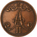Finland, Alexander II, 5 Pennia, 1867, Copper, EF(40-45), KM:4.1