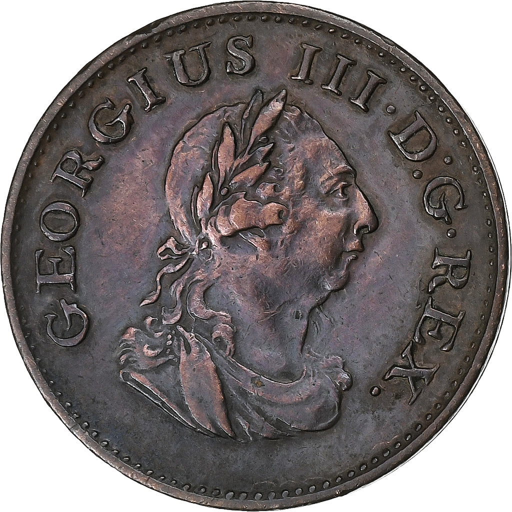 Ireland, George III, Farthing, 1806, Copper, AU(50-53), KM:146.1