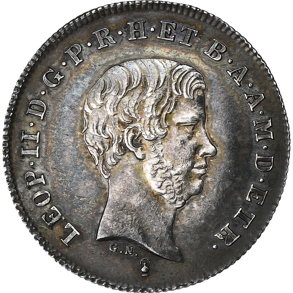États italiens, TUSCANY, Leopold II, Paolo, 1842, Argent, SUP, KM:70a