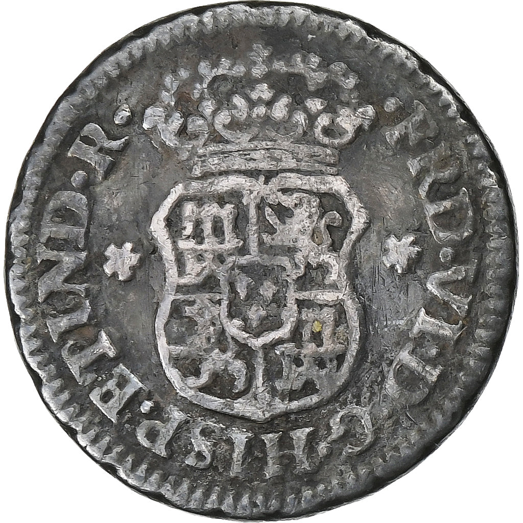 Mexico, Ferdinand VI, 1/2 Réal, 1759, Mexico City, Silver, EF(40-45), KM:67.2