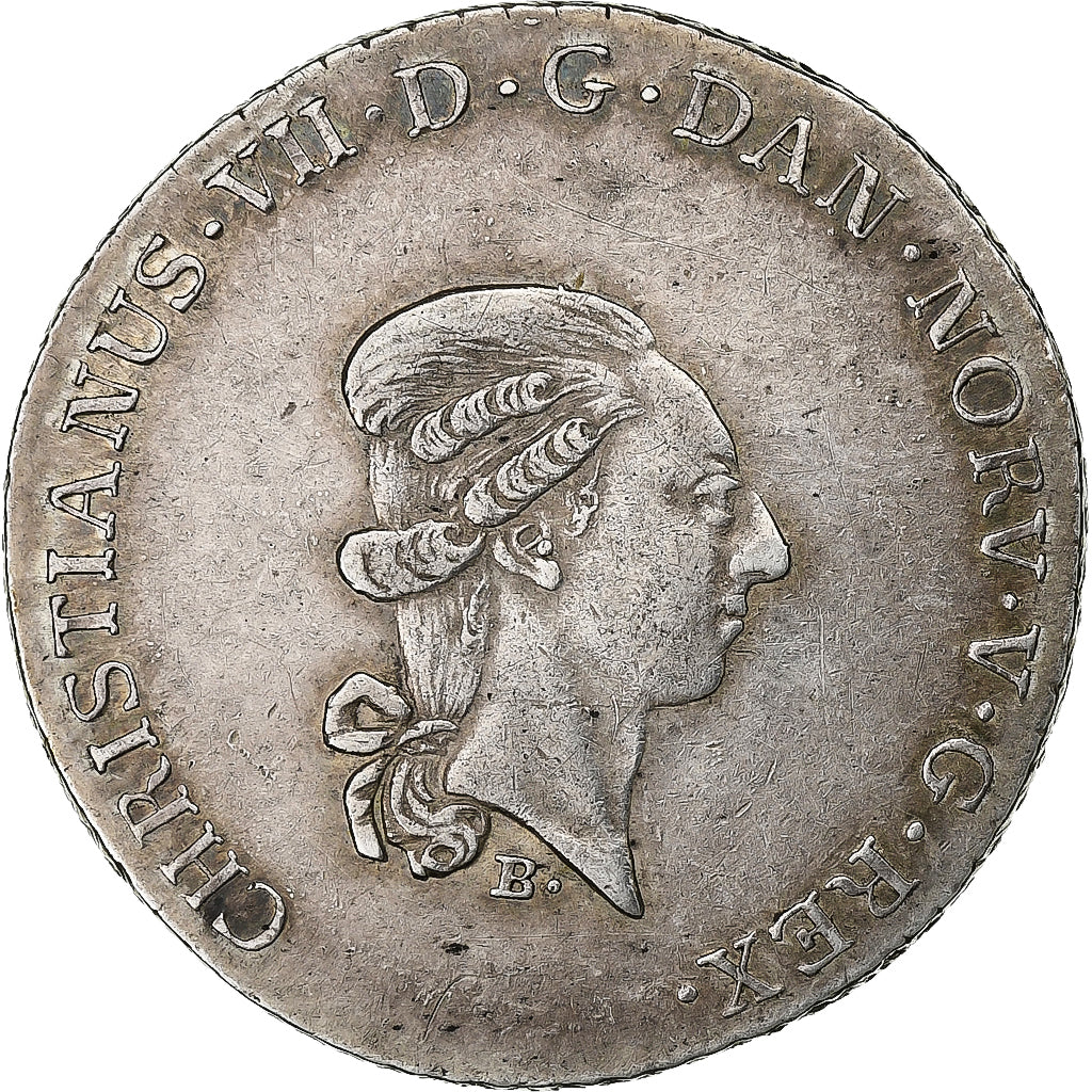 German States, SCHLESWIG-HOLSTEIN, Christian VII, 20 Schilling, 1/3 Daler