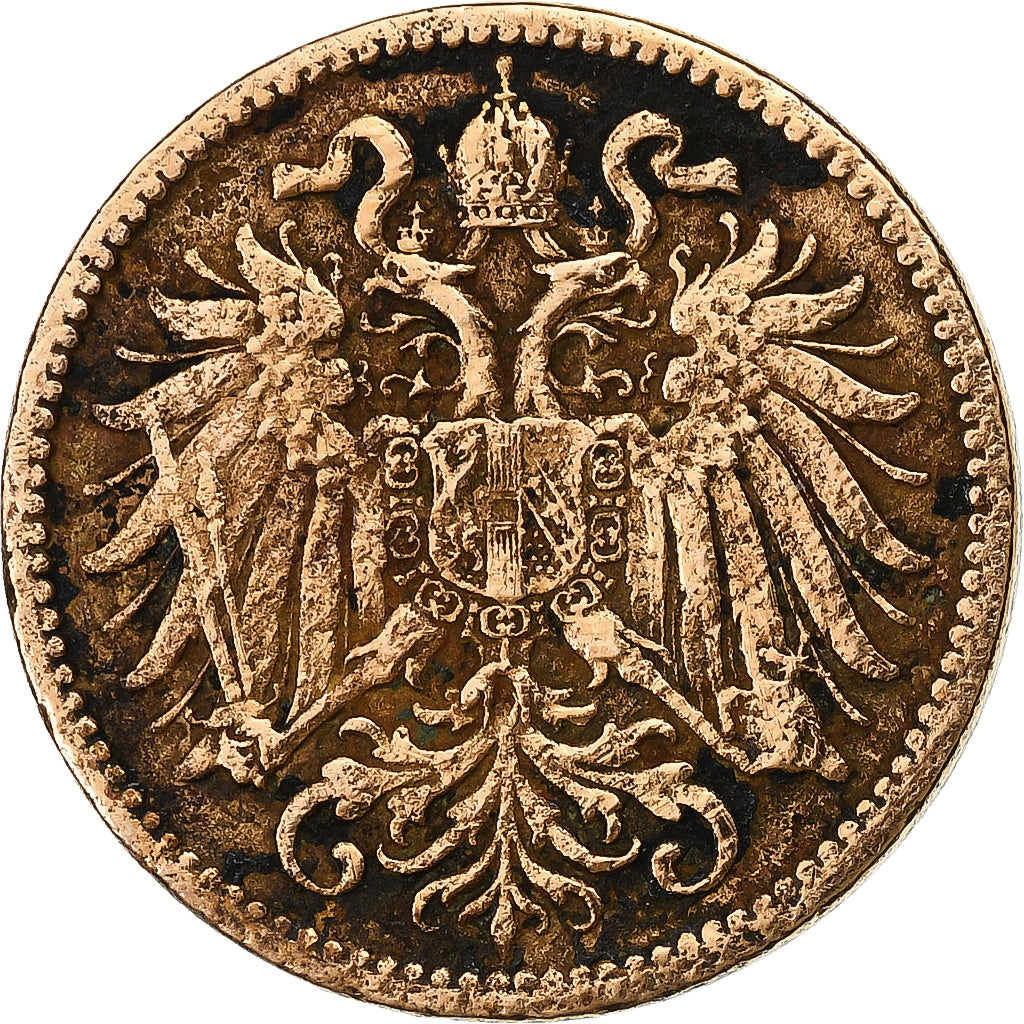 Austria, Franz Joseph I, 2 Heller, 1911, Bronze, F(12-15), KM:2801