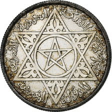 Morocco, Mohammed V, 100 Francs, AH 1372/1953, Paris, Silver, AU(50-53)
