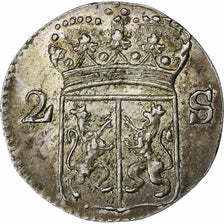 Netherlands, GELDERLAND, 2 Stuivers, Double Wapenstuiver, 1785, Silver