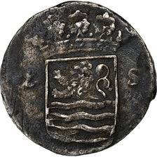 Netherlands, ZEELAND, 2 Stuiver, 1721, Silver, VF(30-35), KM:59