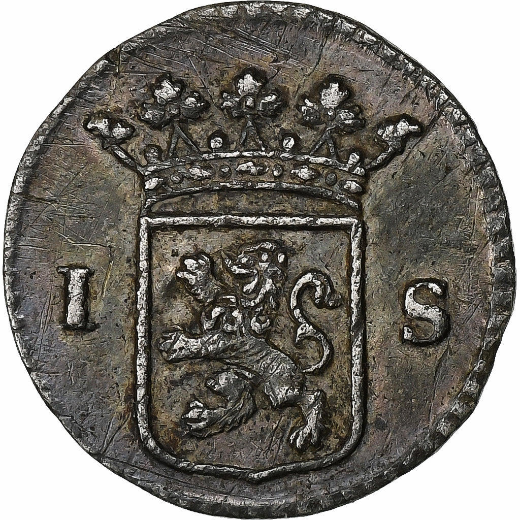Netherlands, HOLLAND, Stuiver, Weapon, 1726, Silver, AU(50-53), KM:85