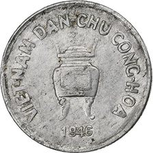 Vietnam, 5 Hao, 1946, Aluminum, EF(40-45), KM:2.1
