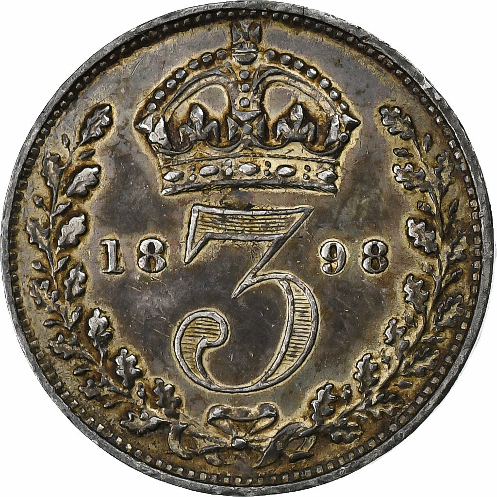 Gran Bretagna, Victoria, 3 Pence, 1898, Argento, SPL-, KM:777
