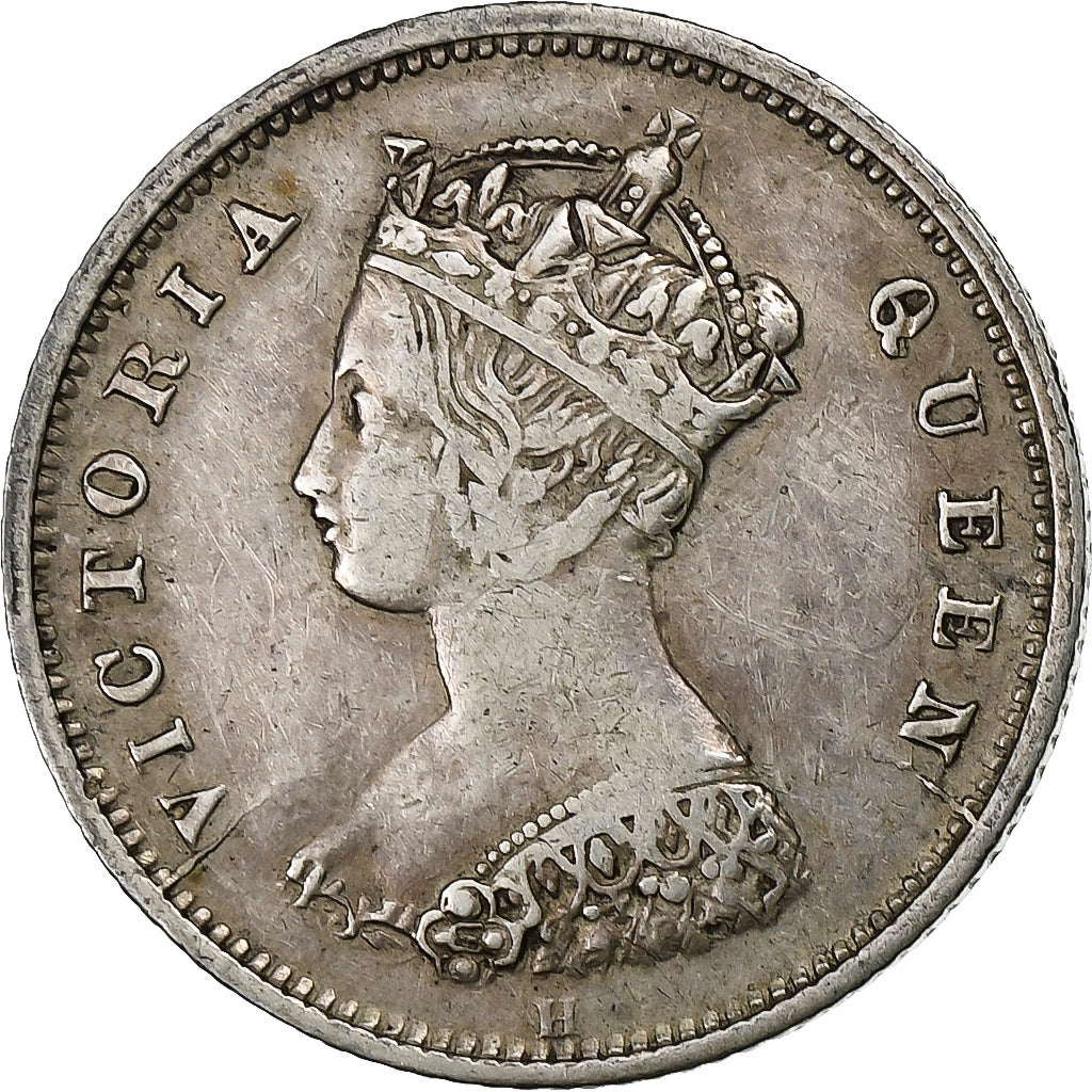 Hong Kong, Victoria, 10 Cents, 1872, Heaton, Silber, SS, KM:6.3
