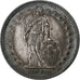 Suiza, Franc, 1944, Bern, Plata, EBC, KM:24