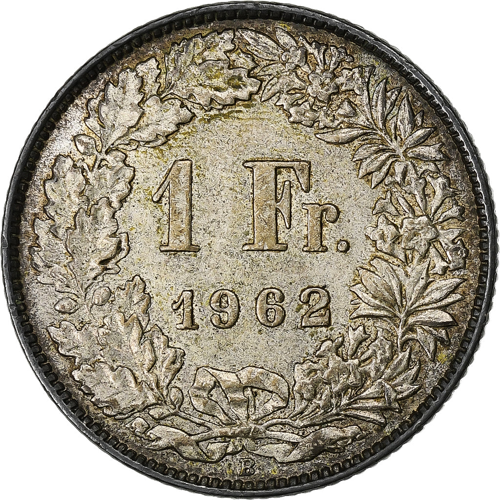 Szwajcaria, Franc, 1962, Bern, Srebro, AU(50-53), KM:24