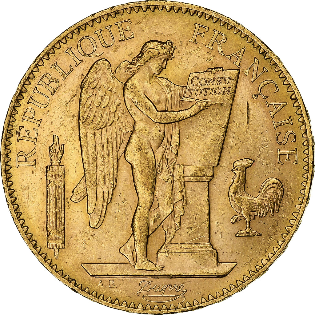 France, 100 Francs, Génie, 1911, Paris, Or, TTB+, Gadoury:1137a, KM:858