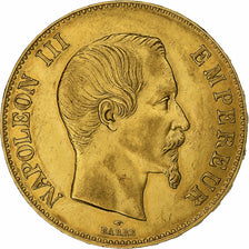 France, Napoleon III, 100 Francs, 1858, Paris, Gold, AU(50-53), Gadoury:1135