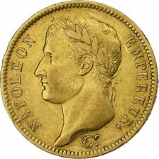 Francja, 40 Francs, Napoléon I, 1811, Paris, Złoto, EF(40-45), Gadoury:1084