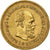 Rússia, Alexander III, 5 Roubles, 1886, St. Petersburg, Dourado, AU(50-53)