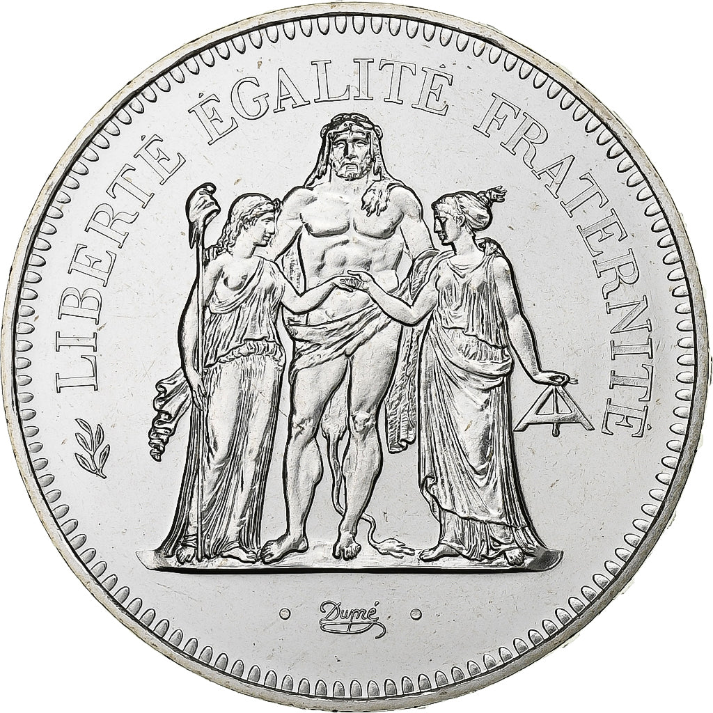 France, 50 Francs, Hercule, 1980, Paris, Silver, MS(65-70), Gadoury:882