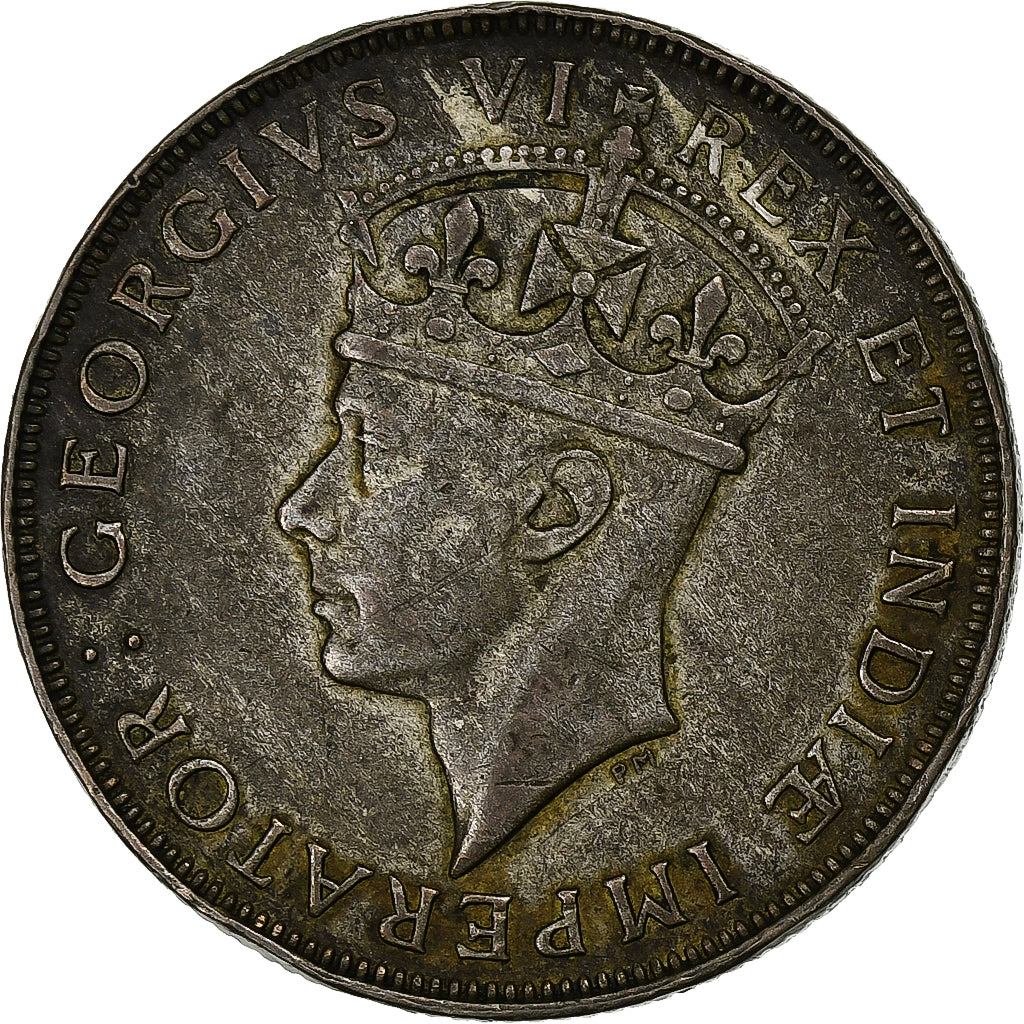 EAST AFRICA, George VI, Shilling, 1944, Heaton, Silver, EF(40-45), KM:28.1