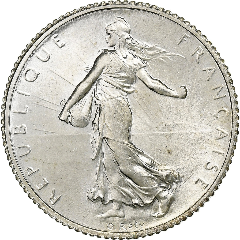 France, Franc, Semeuse, 1920, Paris, Silver, MS(65-70), Gadoury:467, KM:844.1
