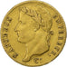 França, Napoleon I, 20 Francs, 1815, Paris, Rara, Dourado, Gadoury:1025a