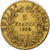 Francia, Napoleon III, 5 Francs, 1859, Strasbourg, Oro, MB+, KM:787.2